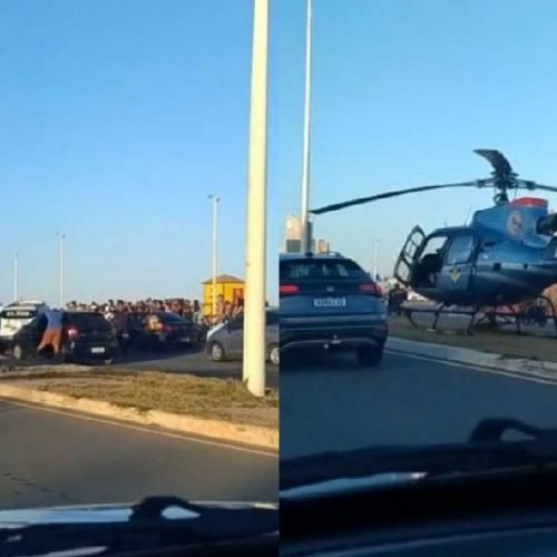 Queda de aeronave em Patamares provoca resgate e trava trânsito na orla de Salvador
