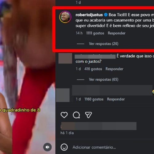 Roberto Justus rompe o silêncio sobre suposta relação entre dança de Ticiane Pinheiro e divórcio