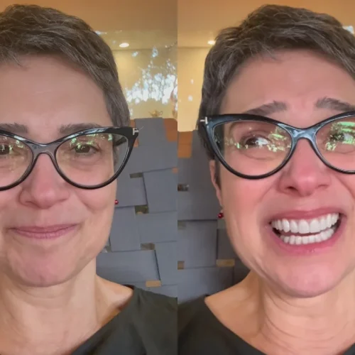 Sandra Annenberg se emociona ao refletir sobre o exercício do voto
