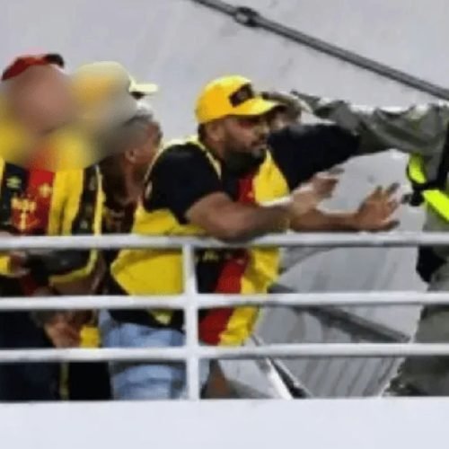 Torcedor do Sport é preso após agredir policial em estádio de Alagoas
