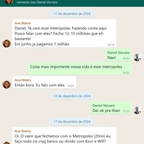Vazamento revela influência de Daniel Vorcaro na linha editorial do portal Metrópoles